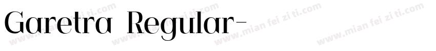 Garetra Regular字体转换